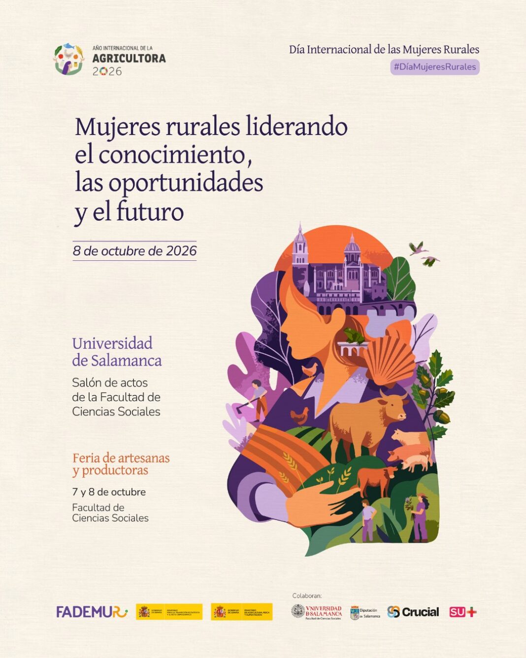 Salamanca acoge el 8 de octubre la jornada de FADEMUR por el Día de las Mujeres Rurales
