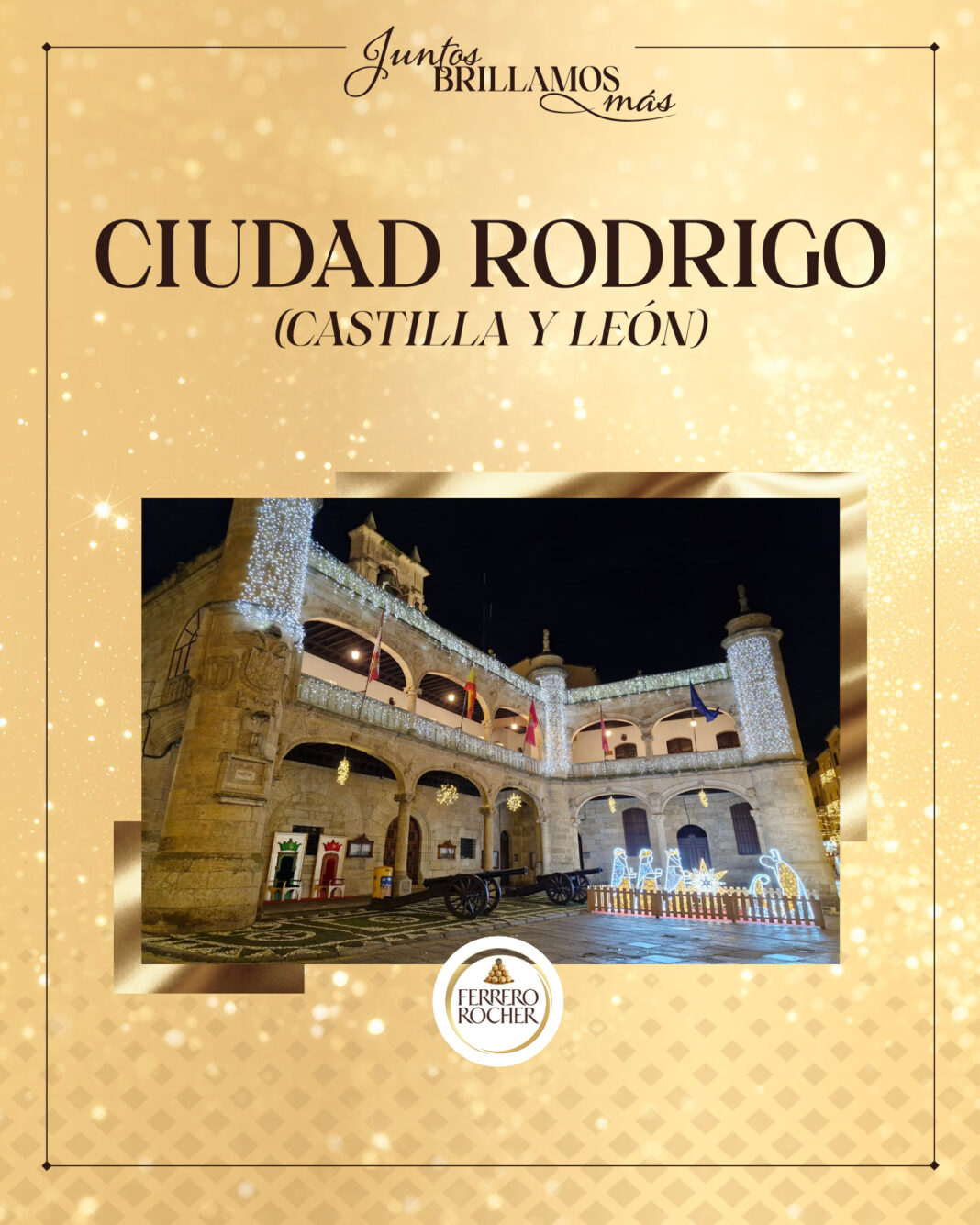 Ciudad Rodrigo es candidata a la iluminación navideña de Ferrero Rocher