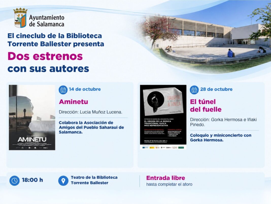 Salamanca estrena dos documentales en el cineclub Torrente Ballester el 14 y el 28 de octubre